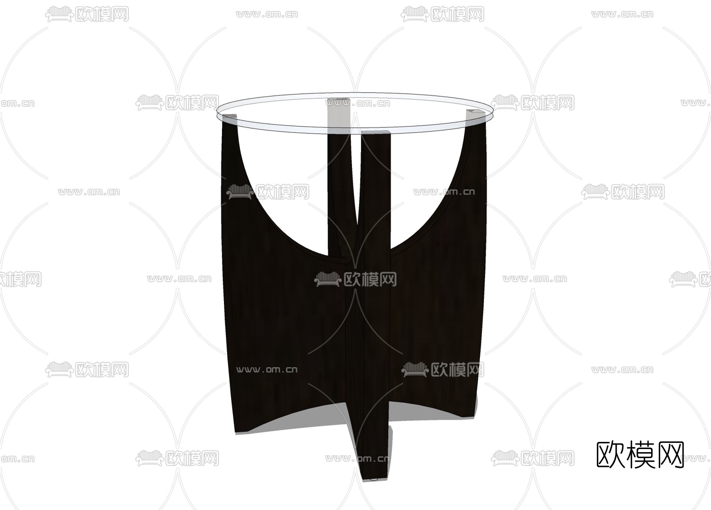 现代圆几免费su模型下载