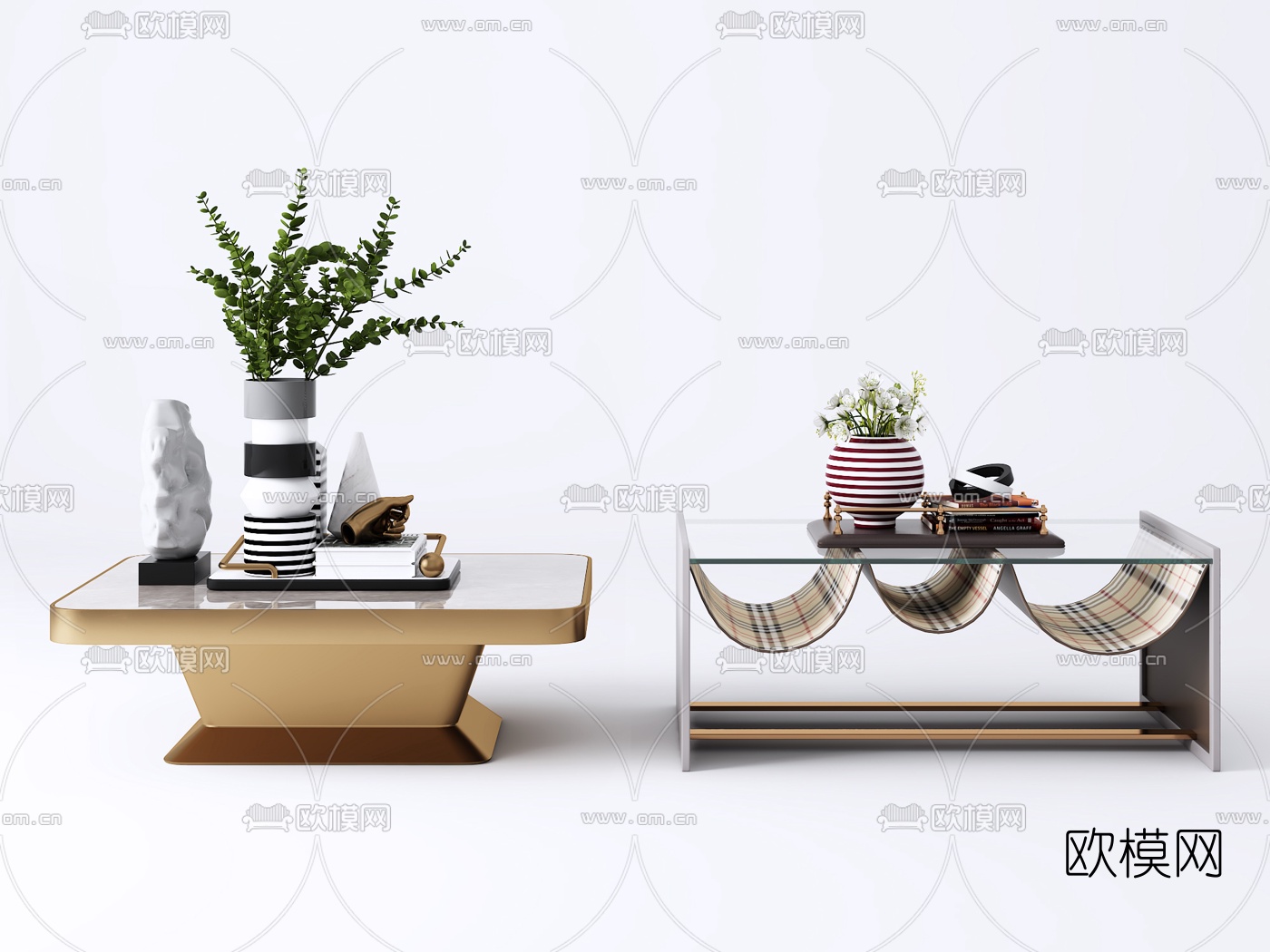 现代轻奢茶几3d模型下载_ID10330358_3dmax免费模型-欧模网
