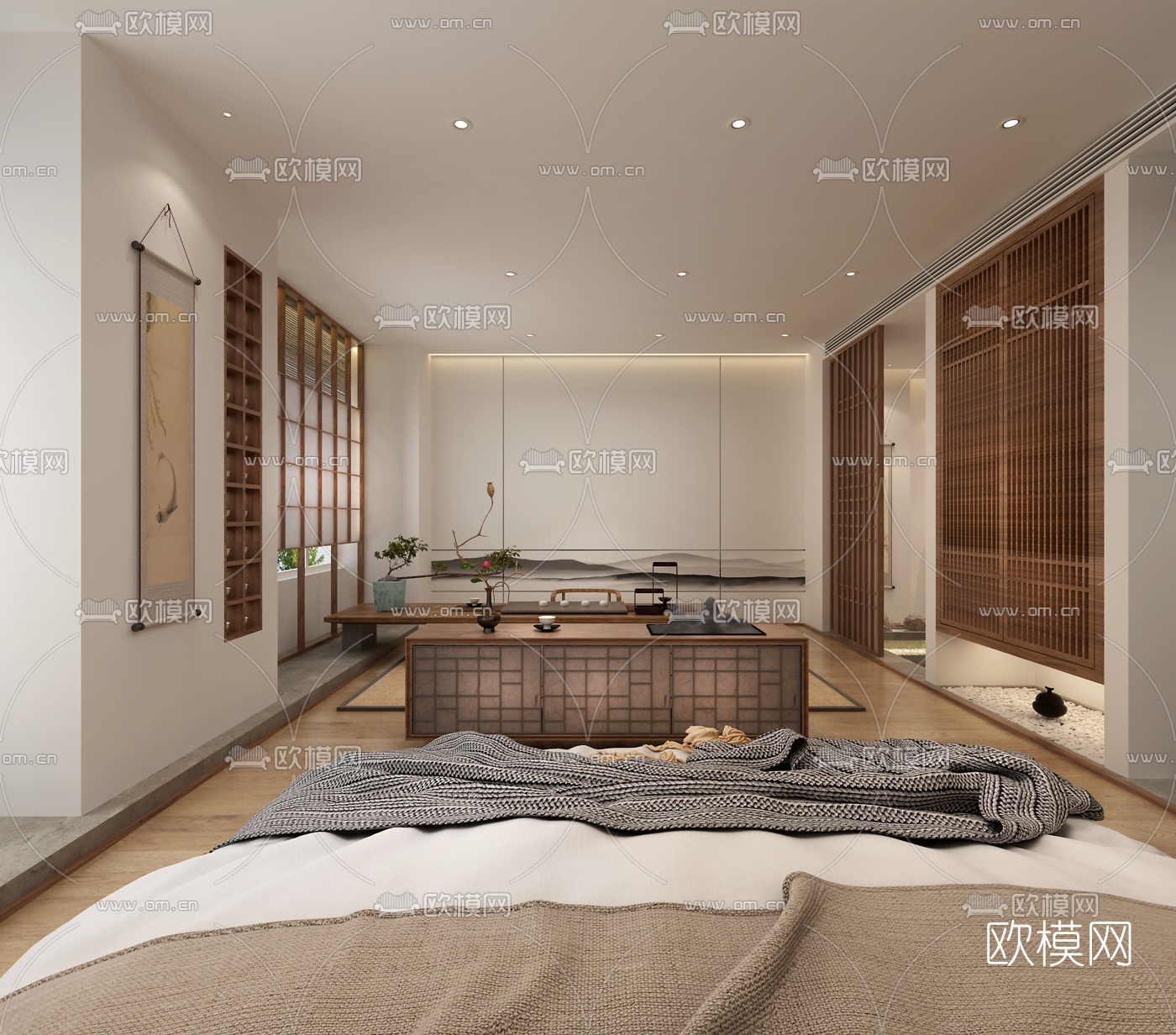 日韩酒店客房免费3d模型