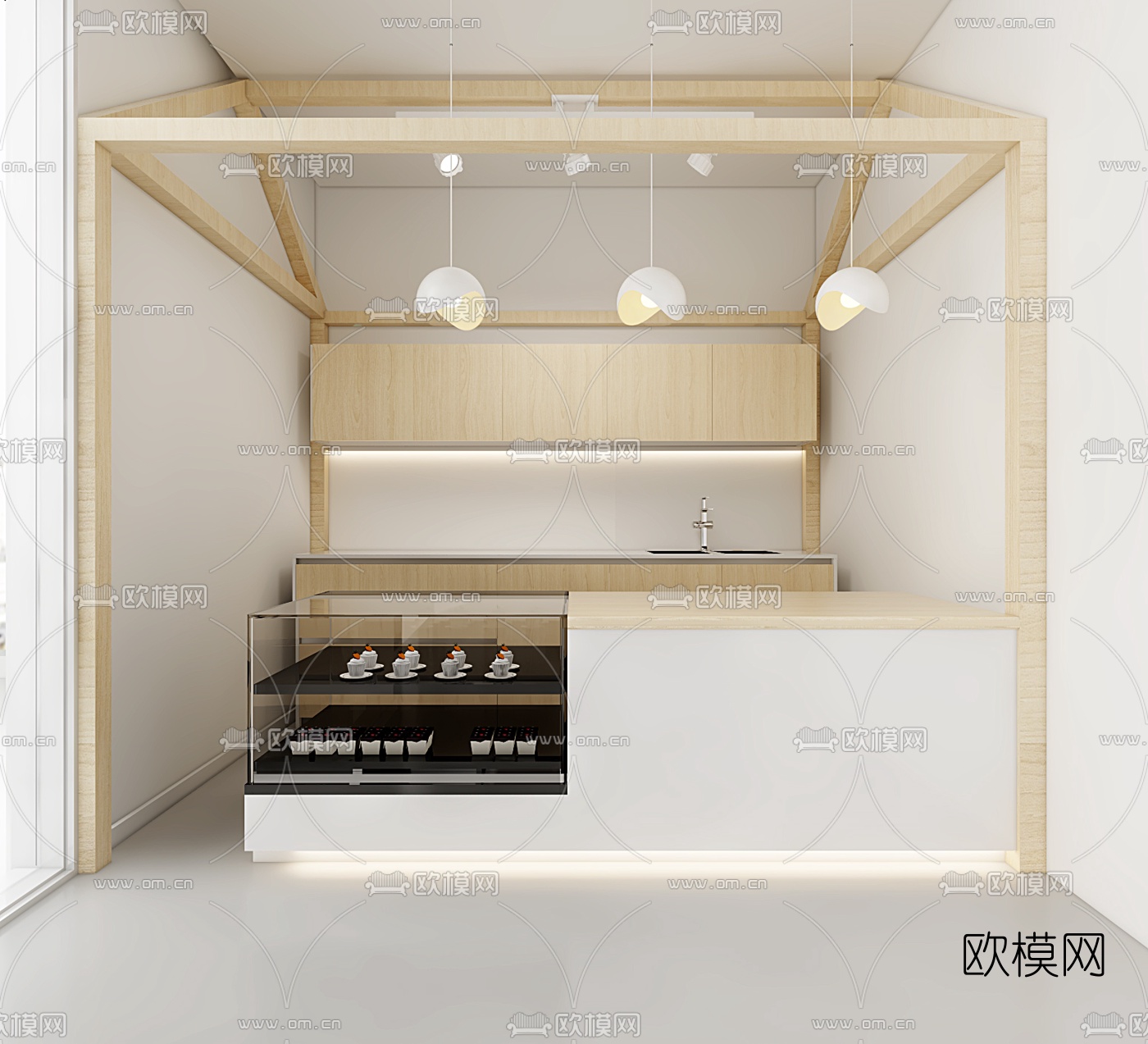 现代室内儿童休闲中心3d模型下载（渲染图3）