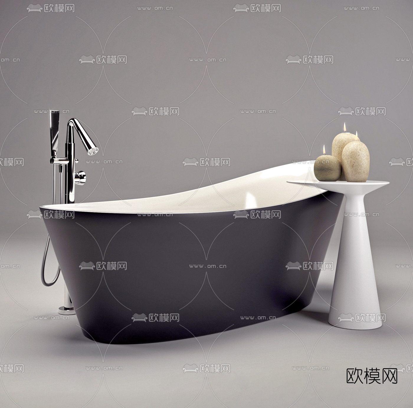 现代浴缸3d模型