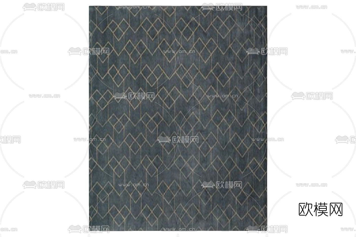 新中式地毯免费su模型下载