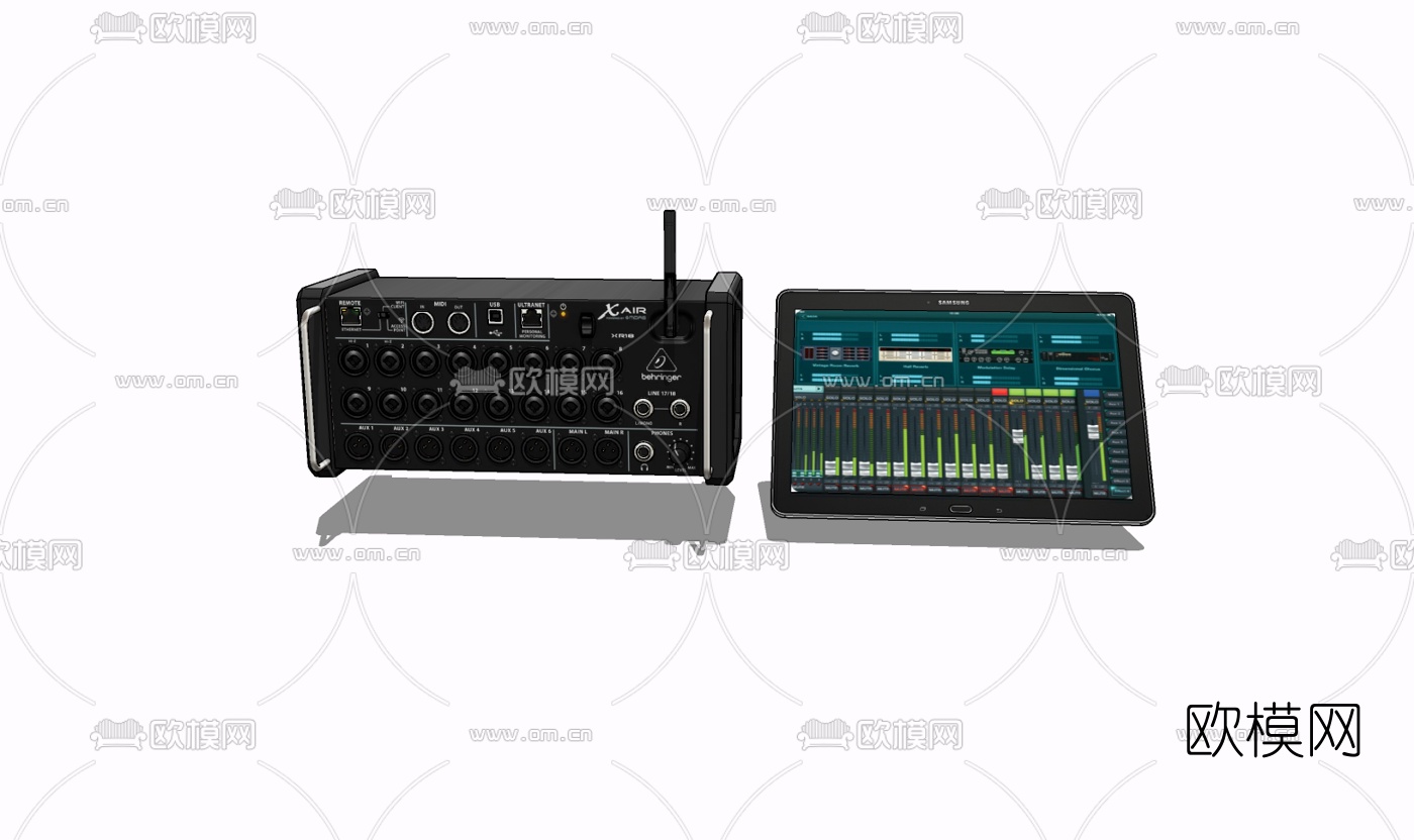 现代音乐设备免费su模型下载