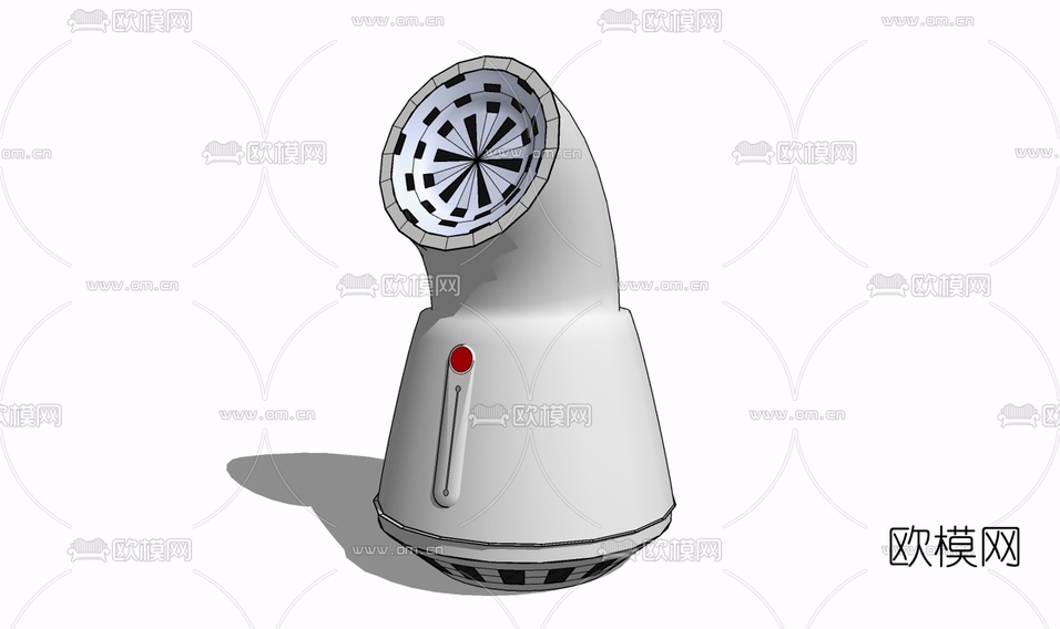 现代烟雾报警器免费su模型下载
