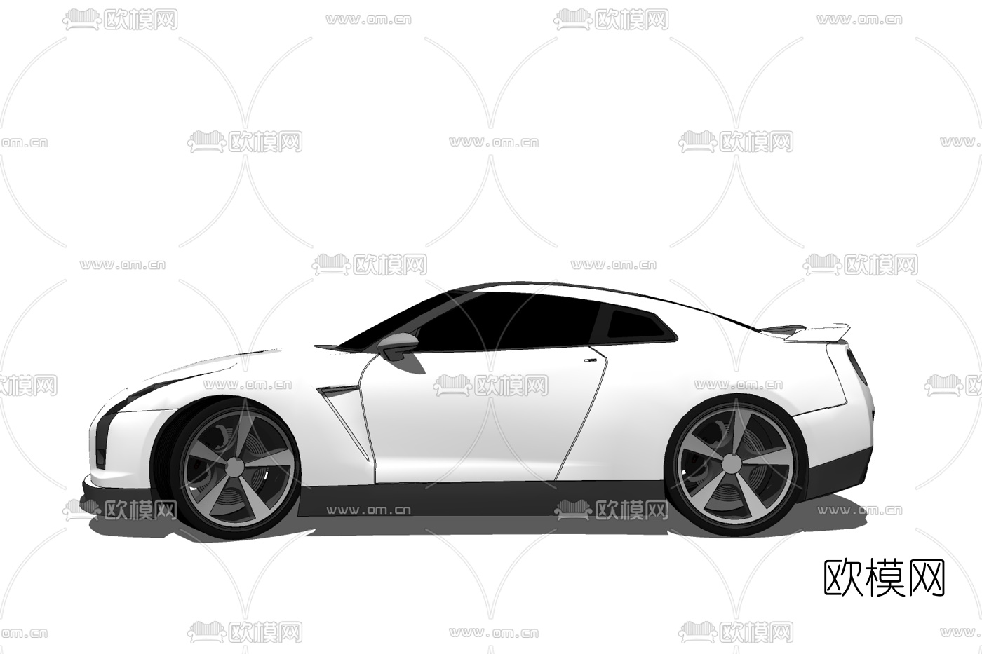 现代跑车免费su模型下载