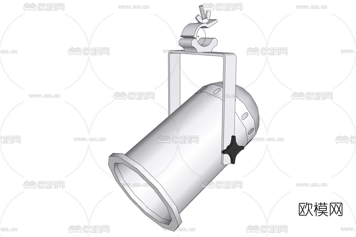 现代金属射灯免费su模型下载