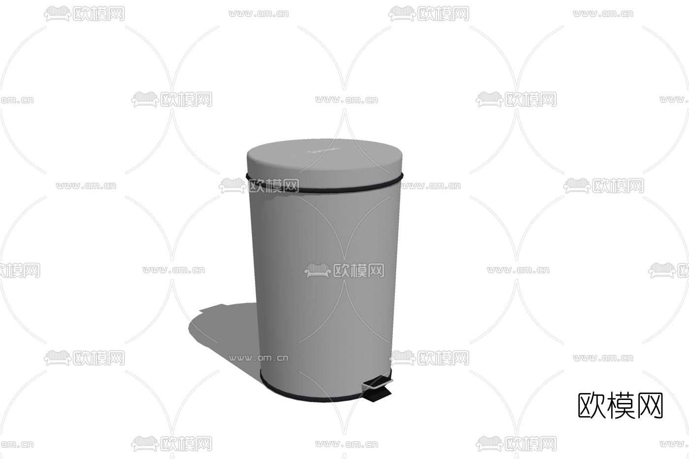 现代垃圾桶免费su模型下载