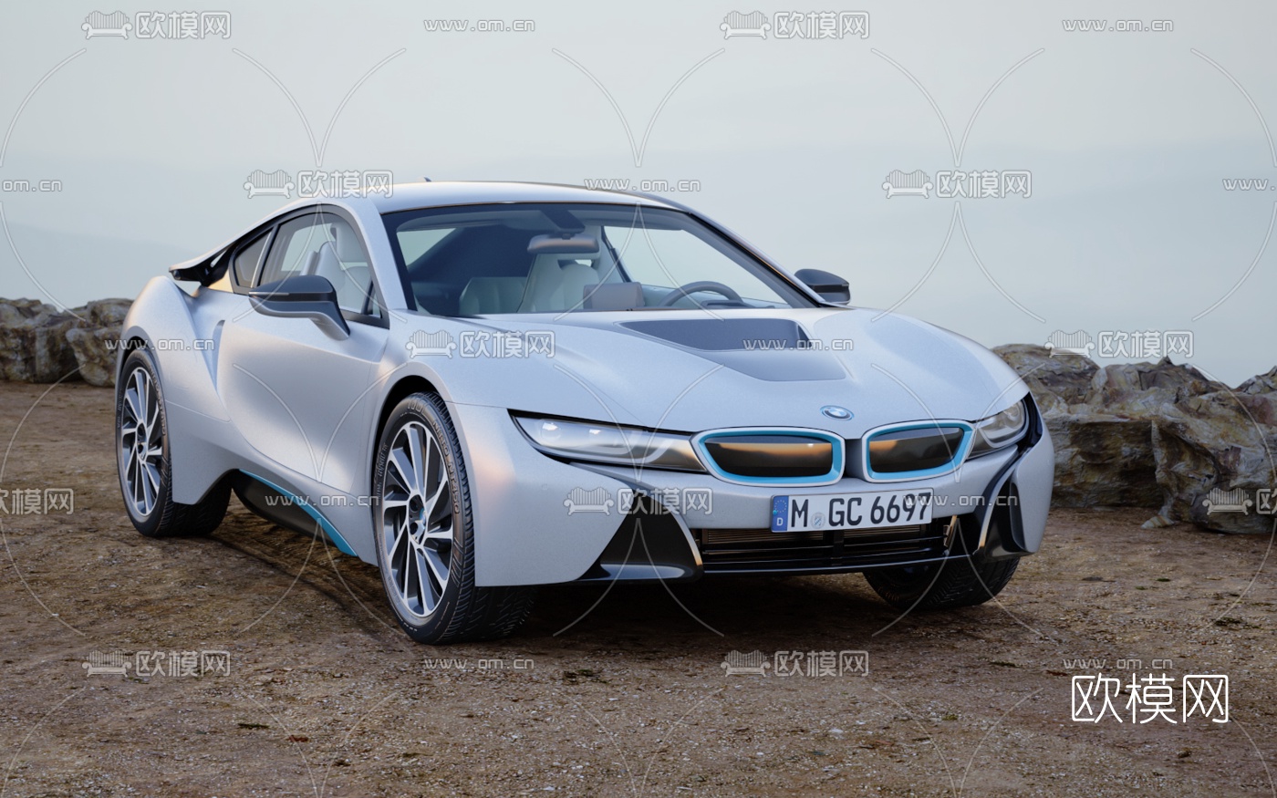 现代宝马汽车3d模型下载