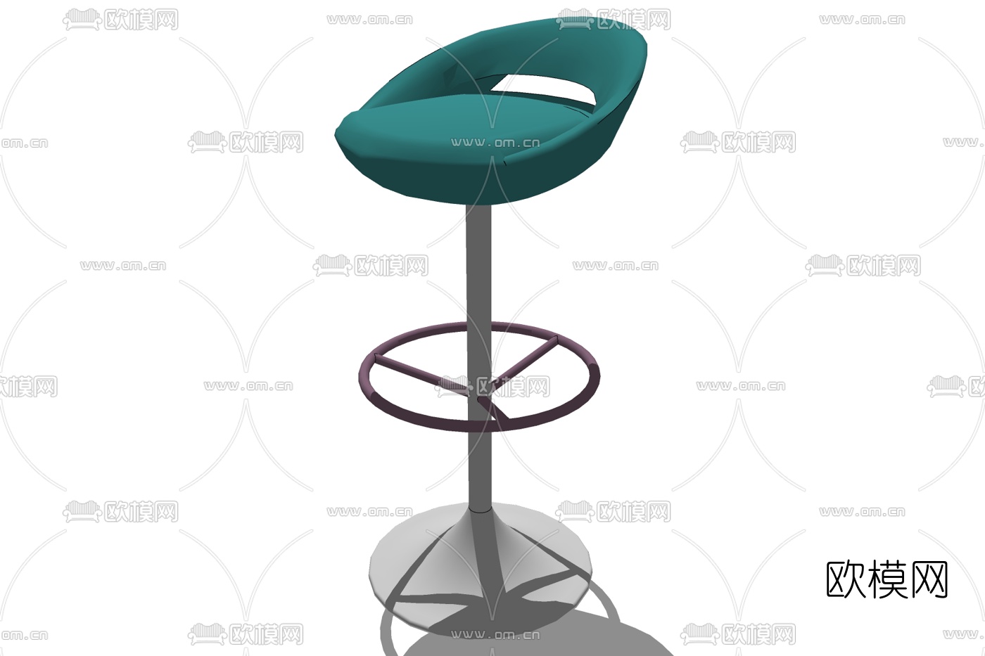 现代吧台椅免费su模型下载