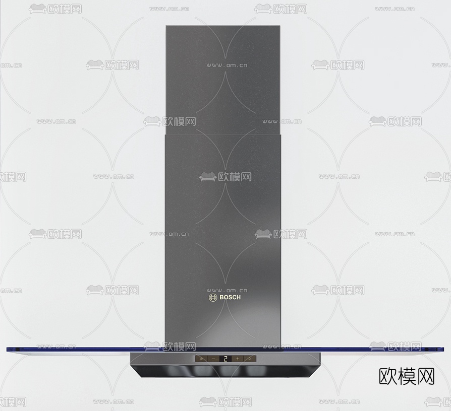 现代油烟机煤气灶水槽厨房器具3d模型