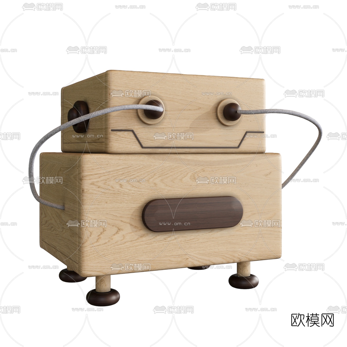 北欧卡通儿童柜3d模型