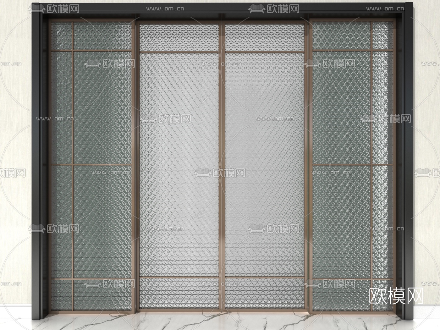 现代房门推拉门厨卫门3d模型