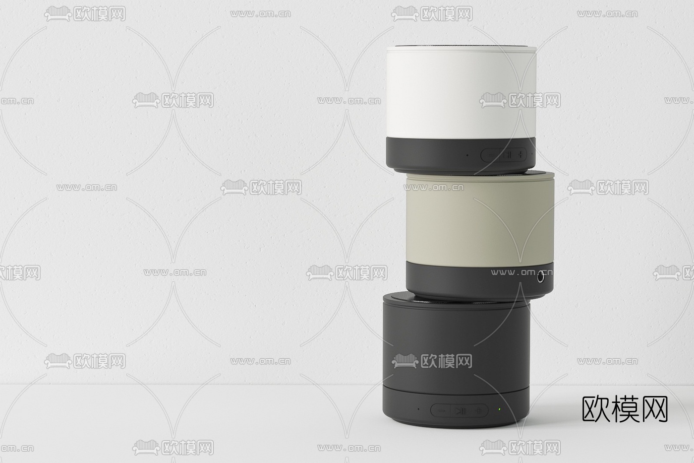 现代蓝牙小音箱3d模型下载（渲染图4）