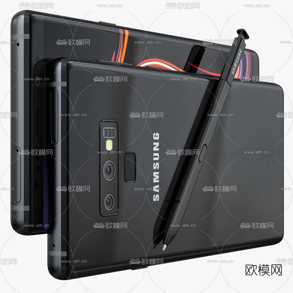现代三星智能手机3d模型