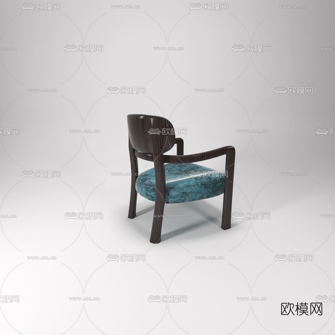 新中式单椅免费3d模型下载（渲染图3）