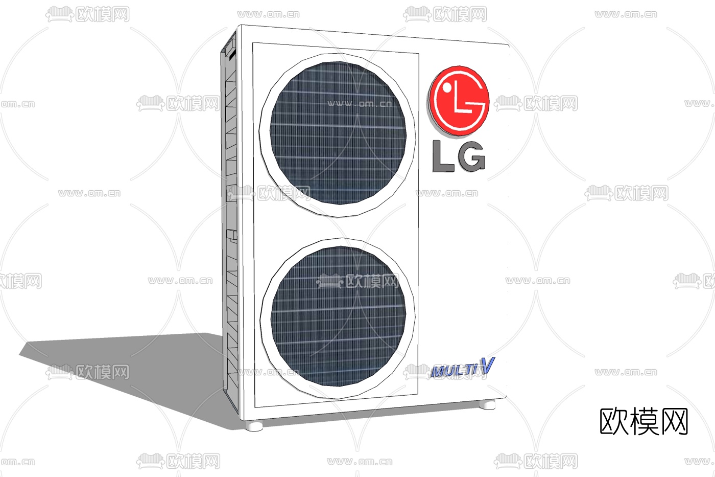 现代空调外机免费su模型