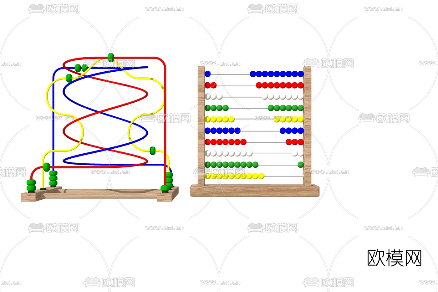 现代儿童玩具su模型下载
