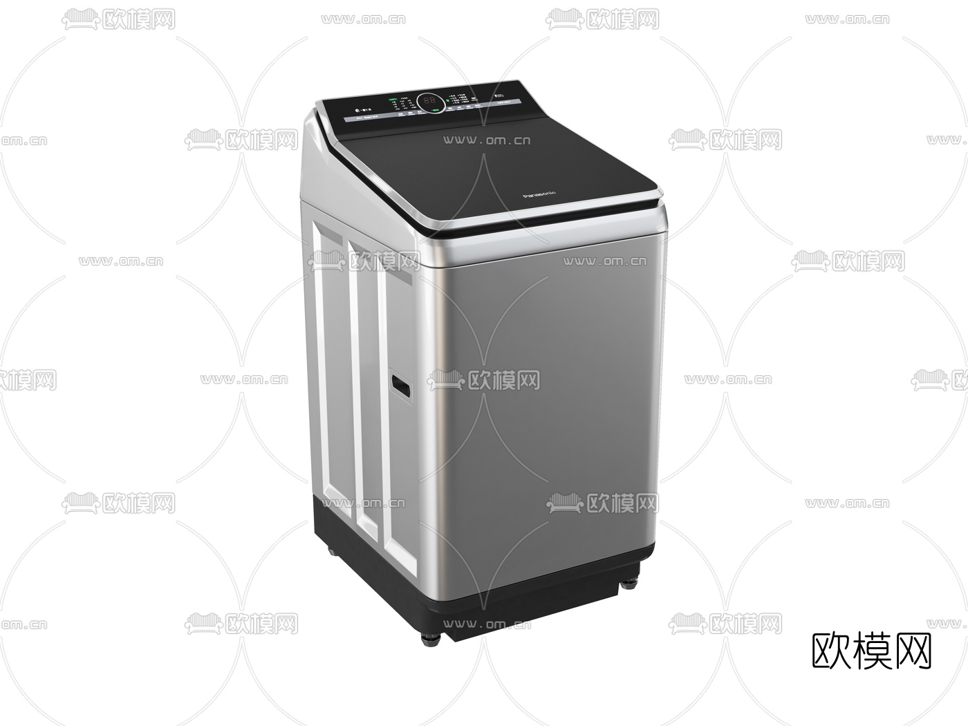 现代智能洗衣机3d模型下载（渲染图3）