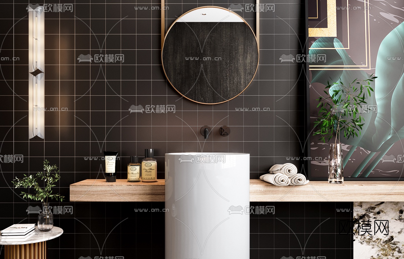 北欧洗手台3d模型
