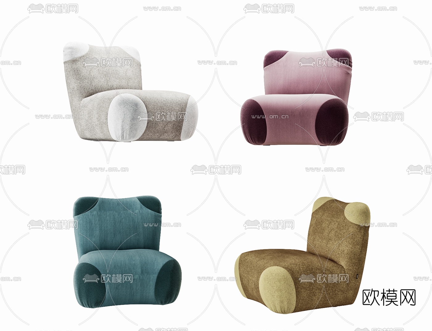 现代儿童懒人沙发3d模型下载