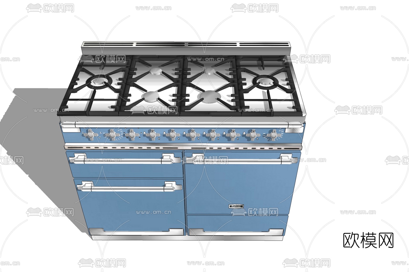 现代集成灶免费su模型下载
