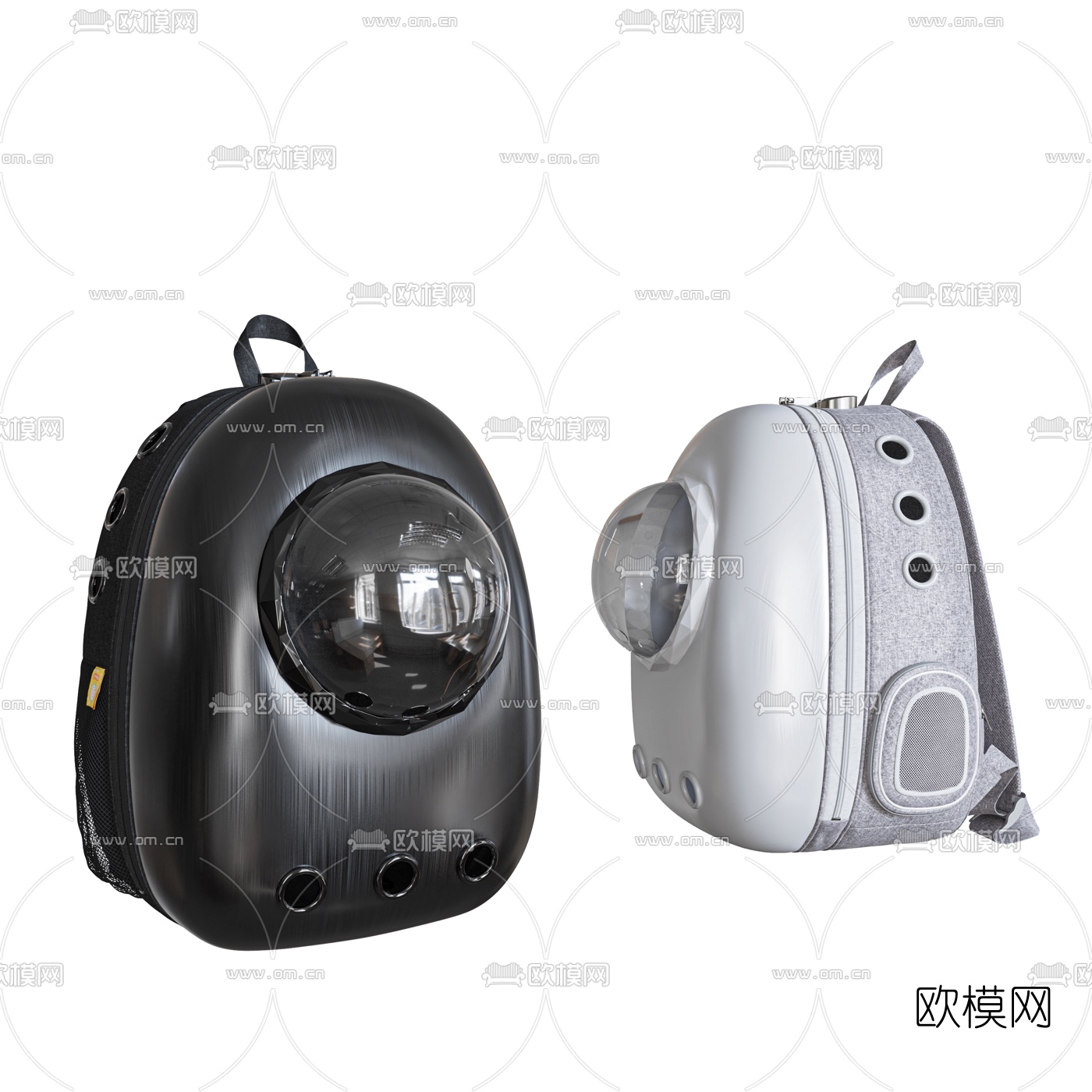 现代猫包宠物背包3d模型