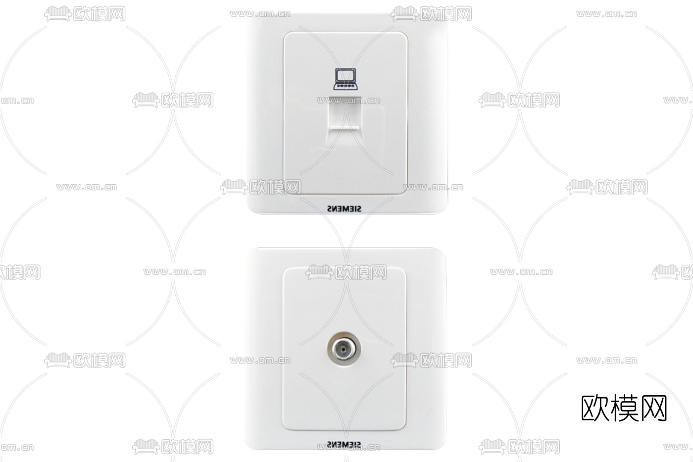 现代开关插座su模型下载