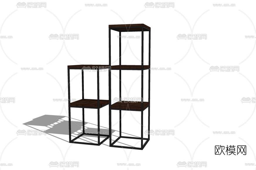 现代展示柜免费su模型下载