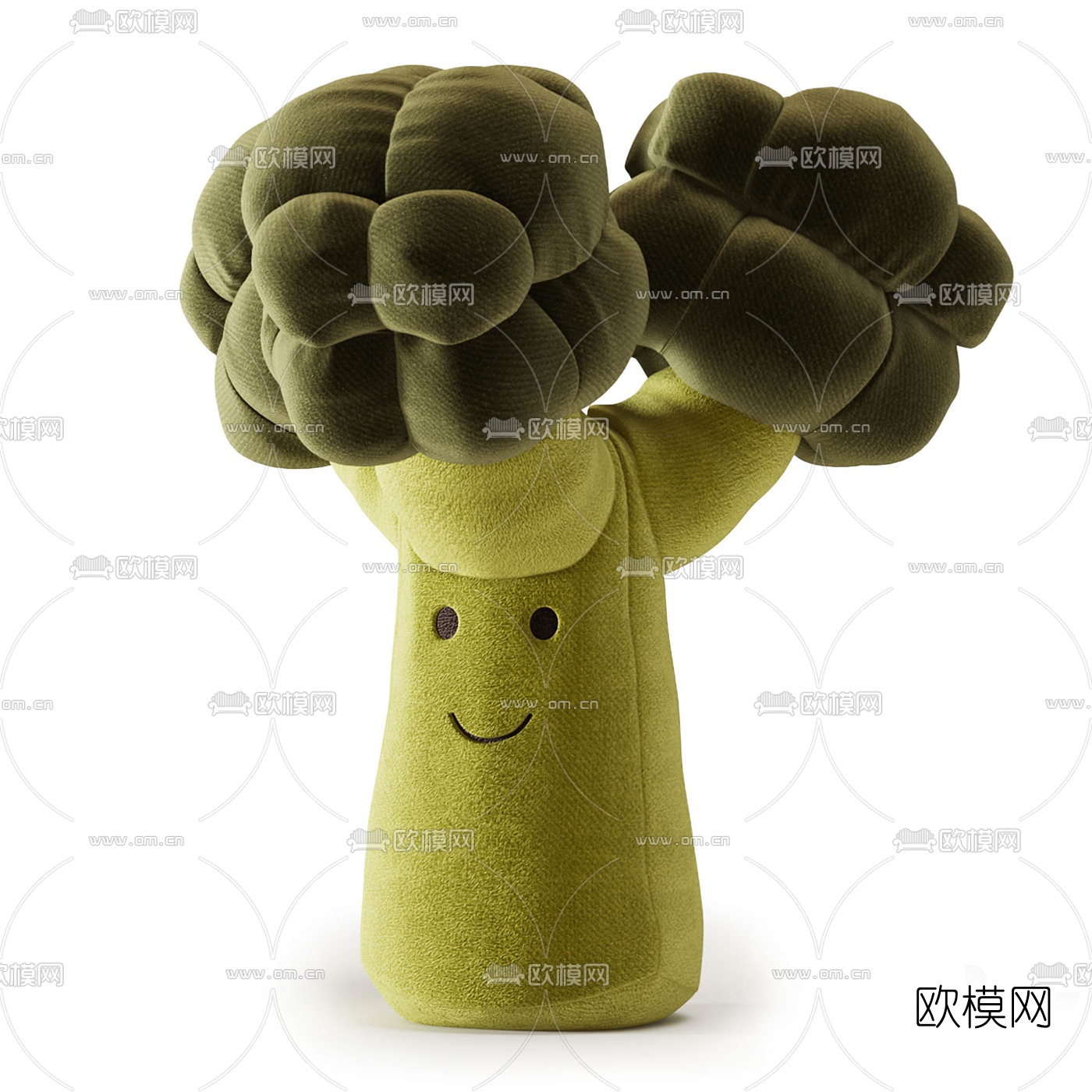 现代儿童玩具蔬菜布偶3d模型下载（渲染图3）