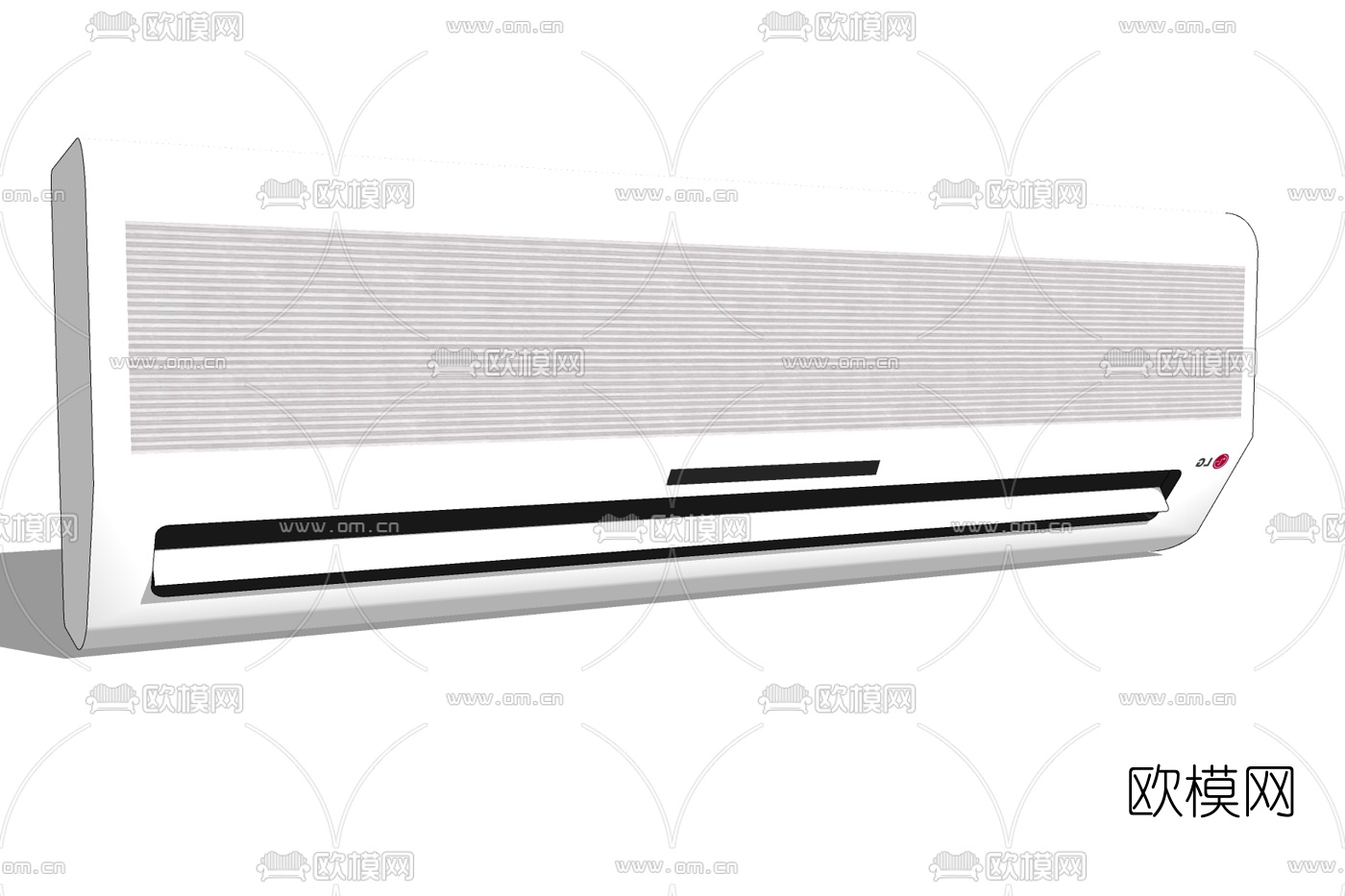 现代壁挂式空调免费su模型下载
