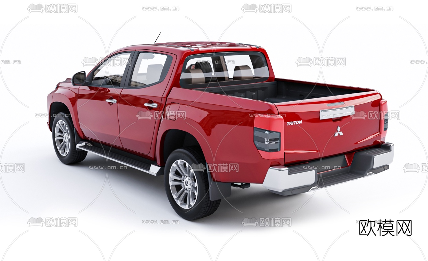 现代三菱皮卡汽车3d模型