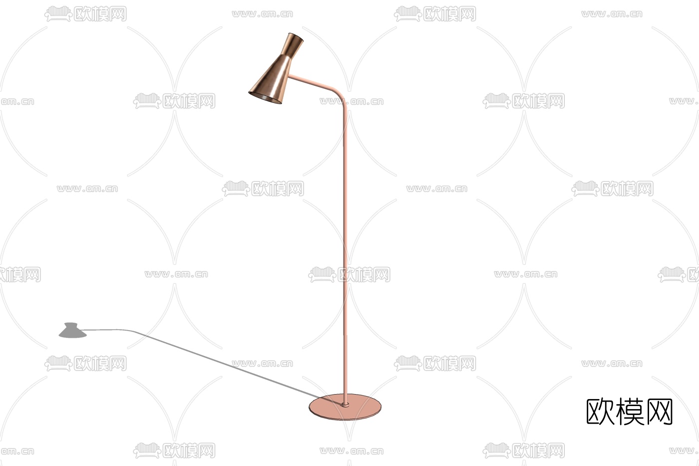 现代轻奢落地灯免费su模型下载
