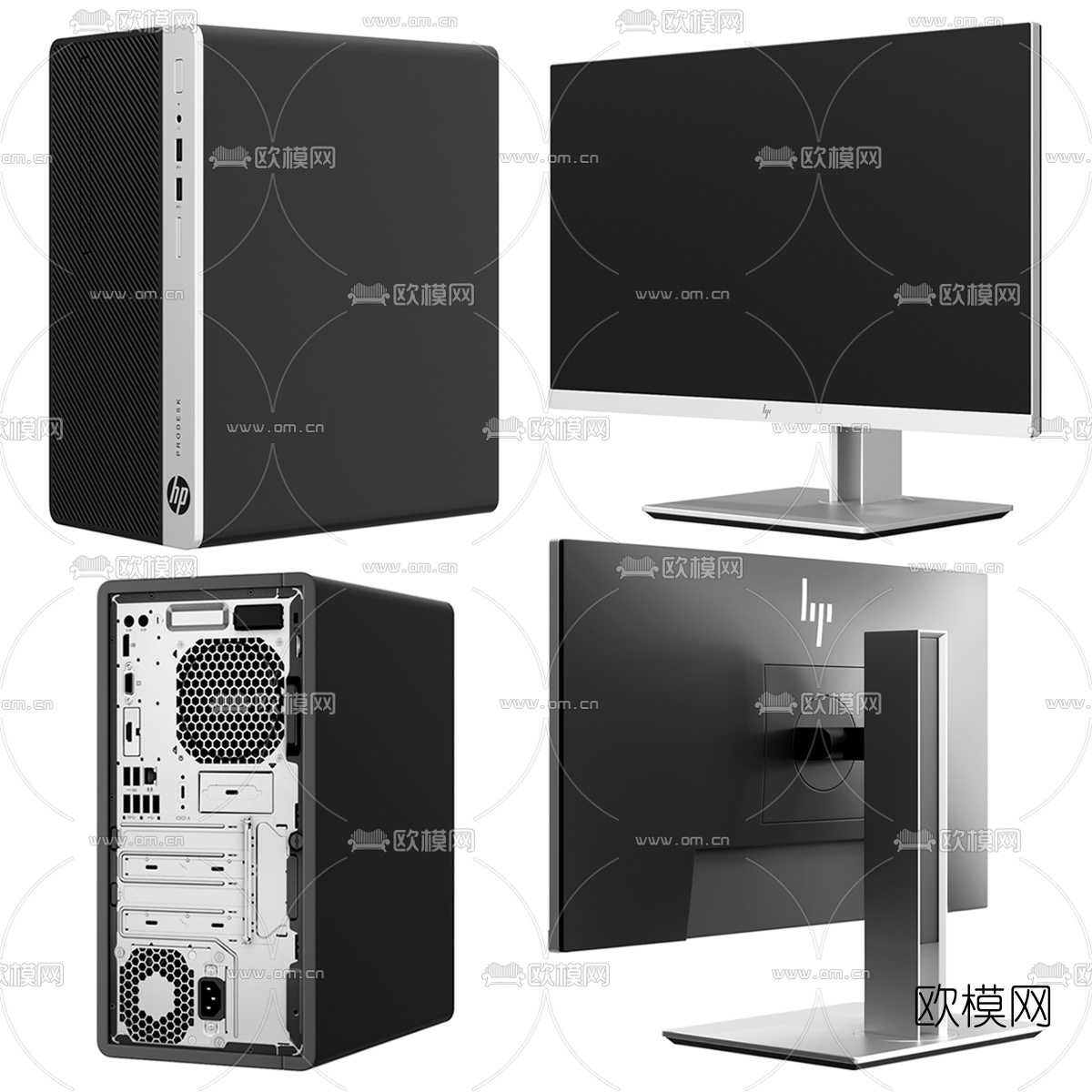 现代电脑3d模型下载（渲染图4）