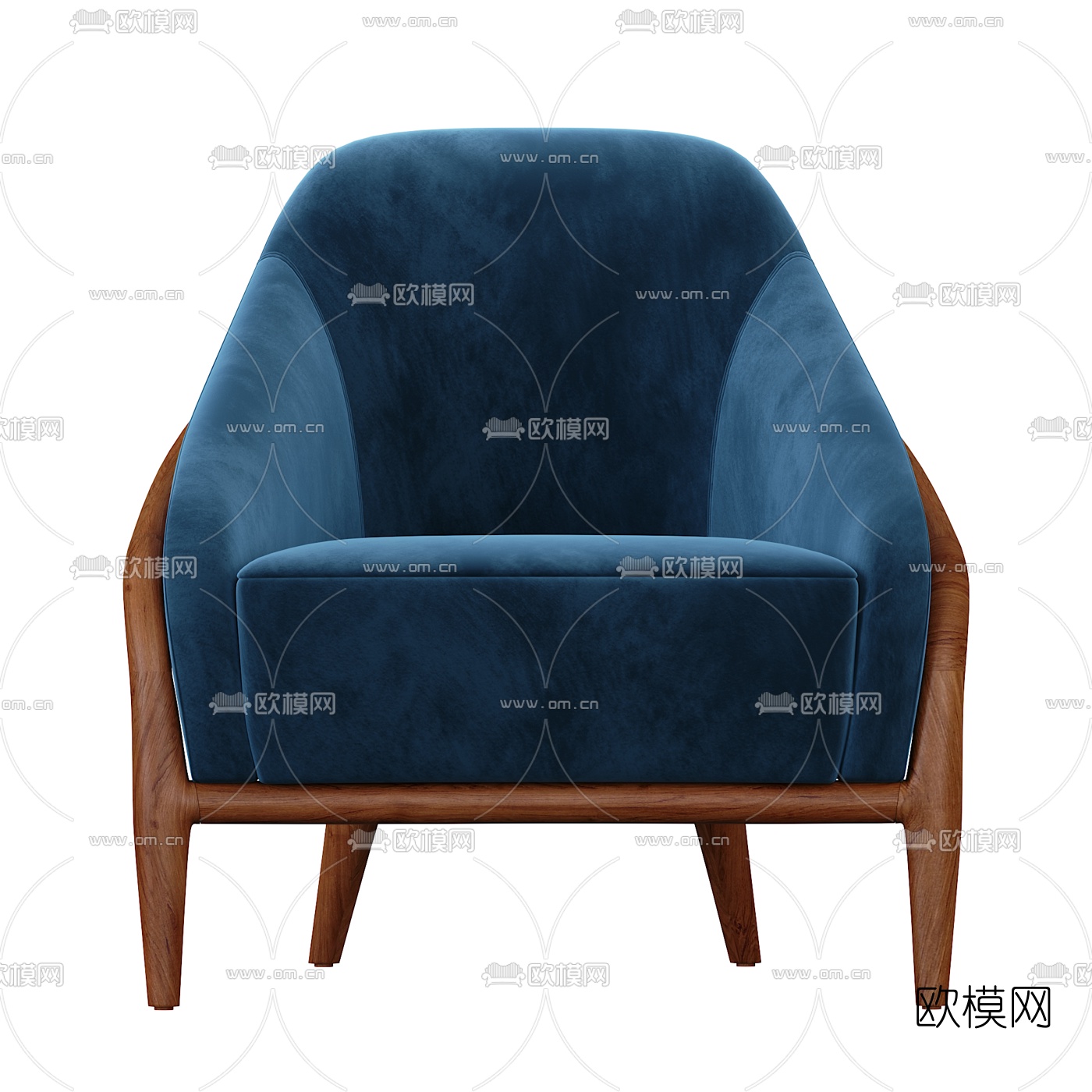 现代布艺休闲沙发3d模型下载（渲染图2）