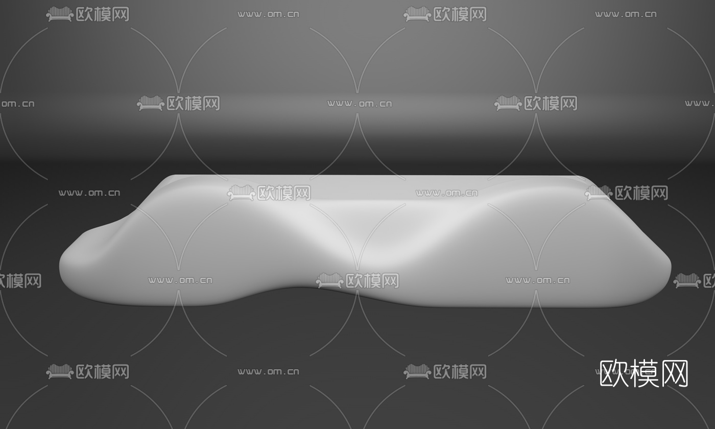 现代异形前台接待台免费3d模型下载（渲染图1）