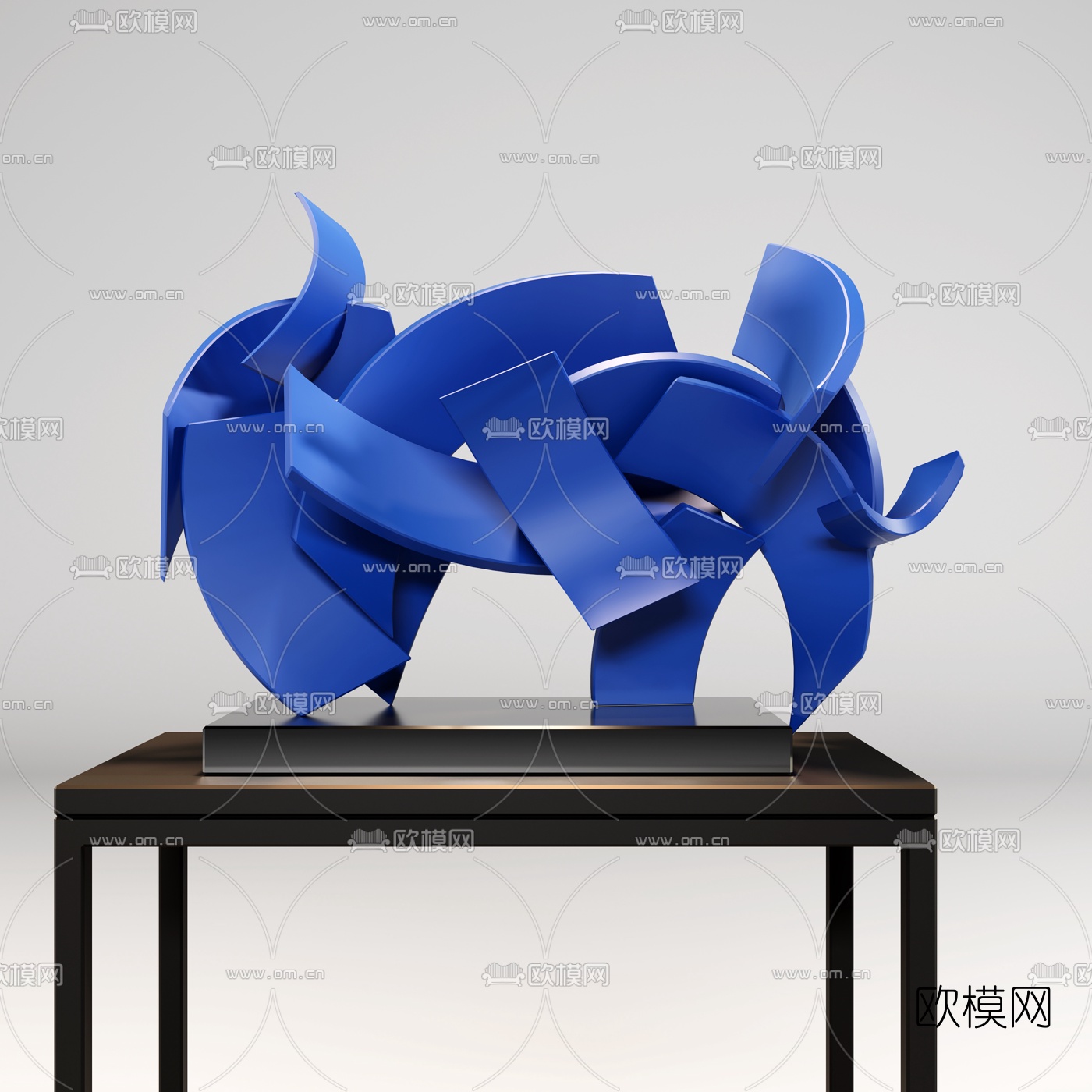 现代抽象雕塑3d模型下载（渲染图2）