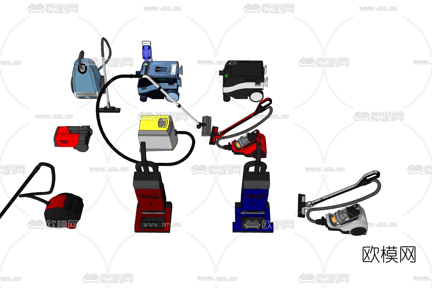 现代吸尘器免费su模型下载