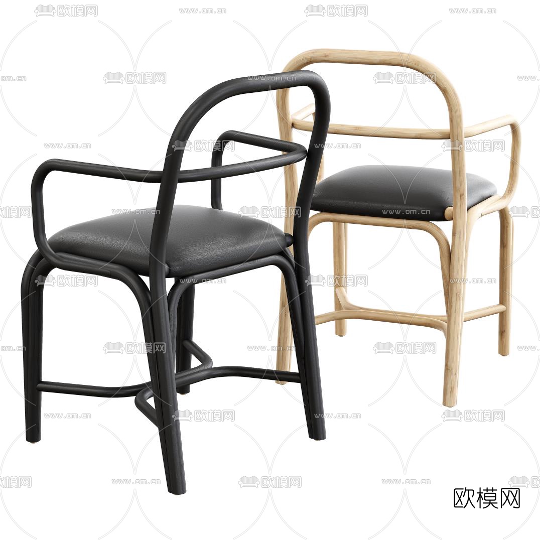 北欧休闲椅3d模型