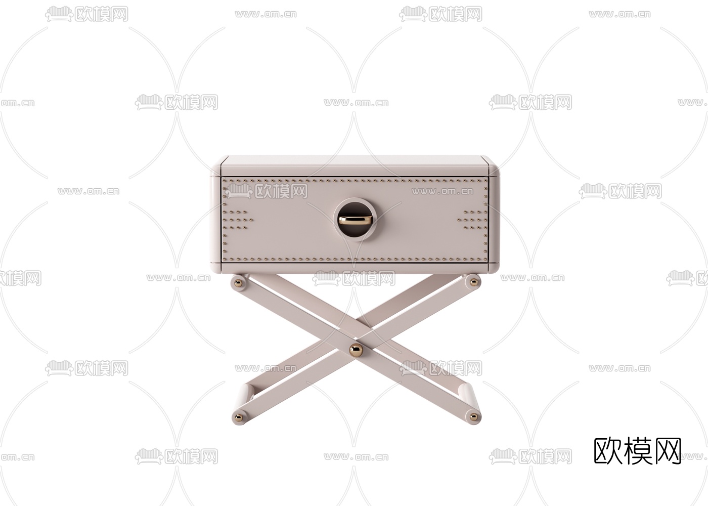 现代床头柜3d模型下载