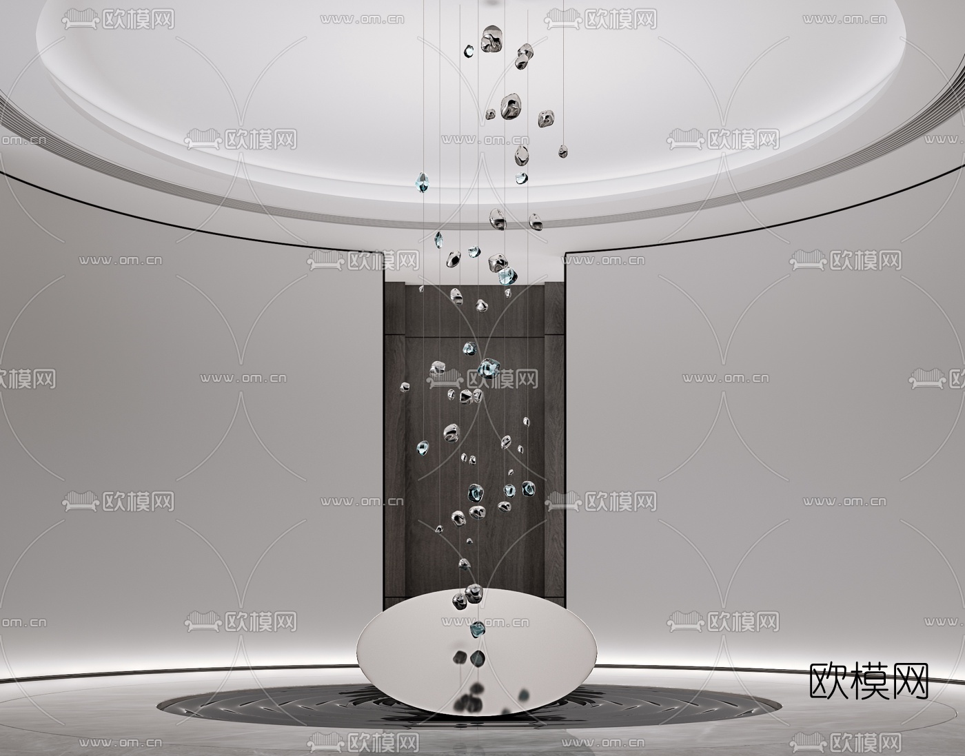 现代抽象艺术景观小品3d模型