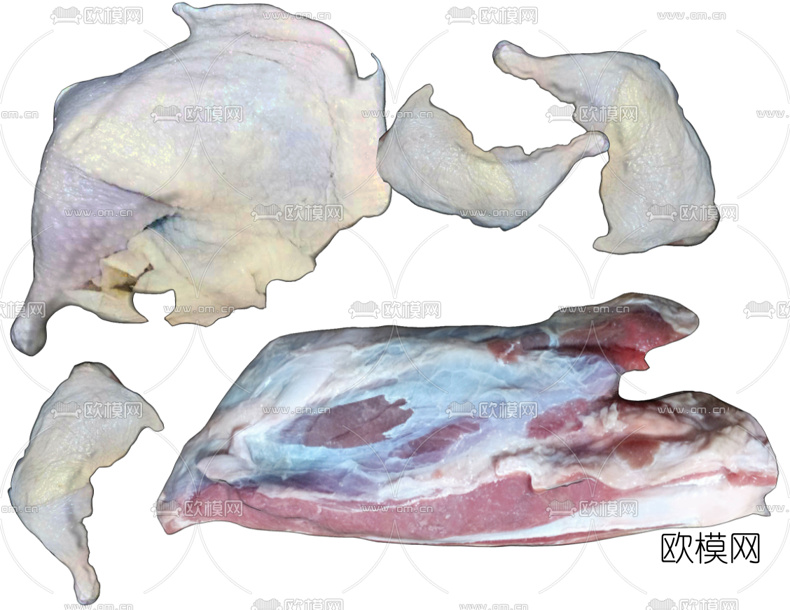 现代牛肉鸡肉su模型下载