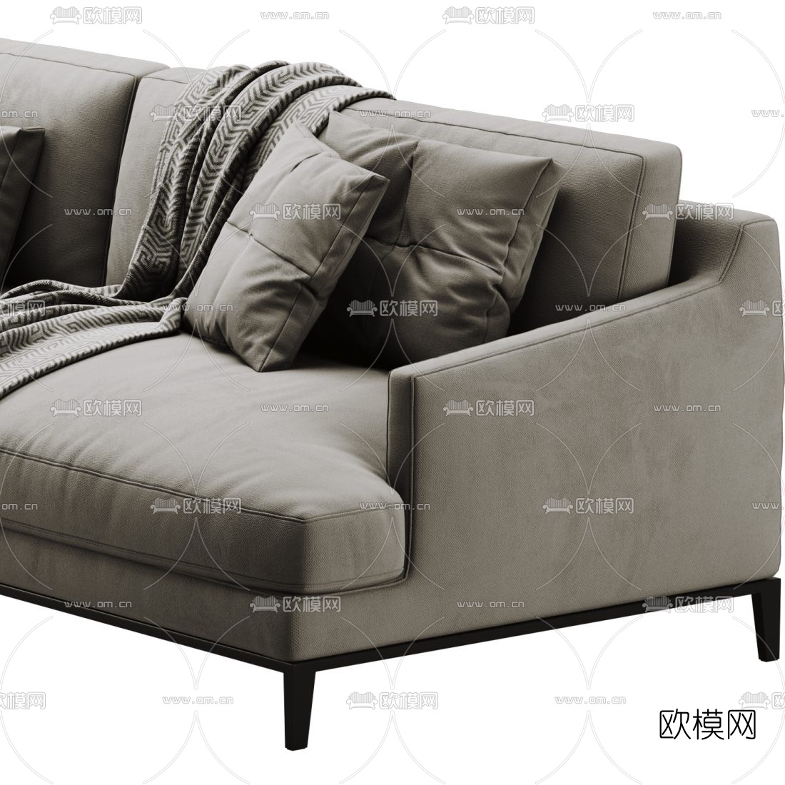 FLEXFORM 双人沙发3d模型下载（渲染图2）