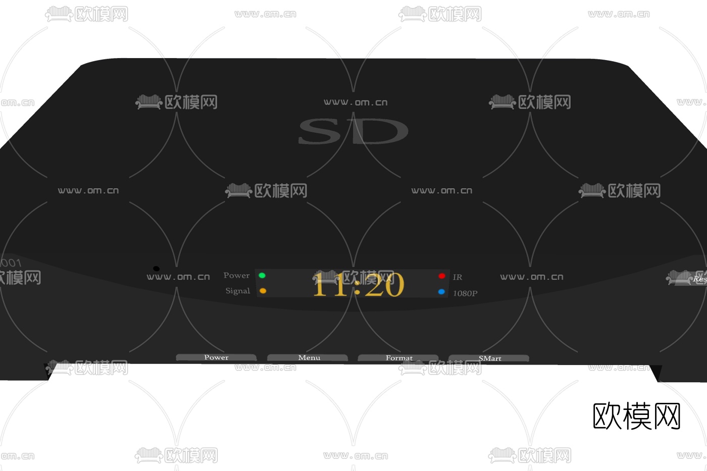 现代CD放映机su模型下载