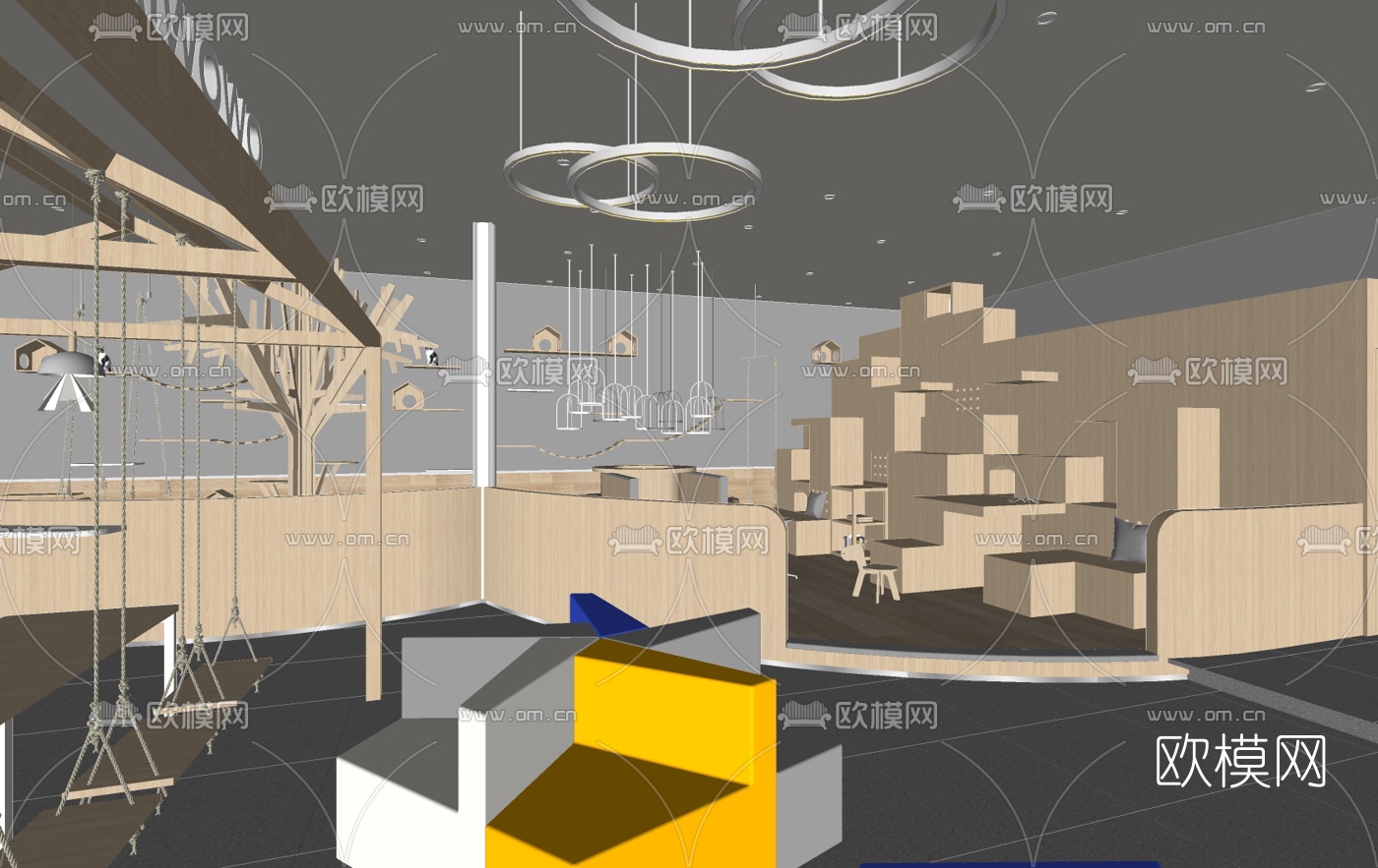 现代宠物医院su模型下载（渲染图4）