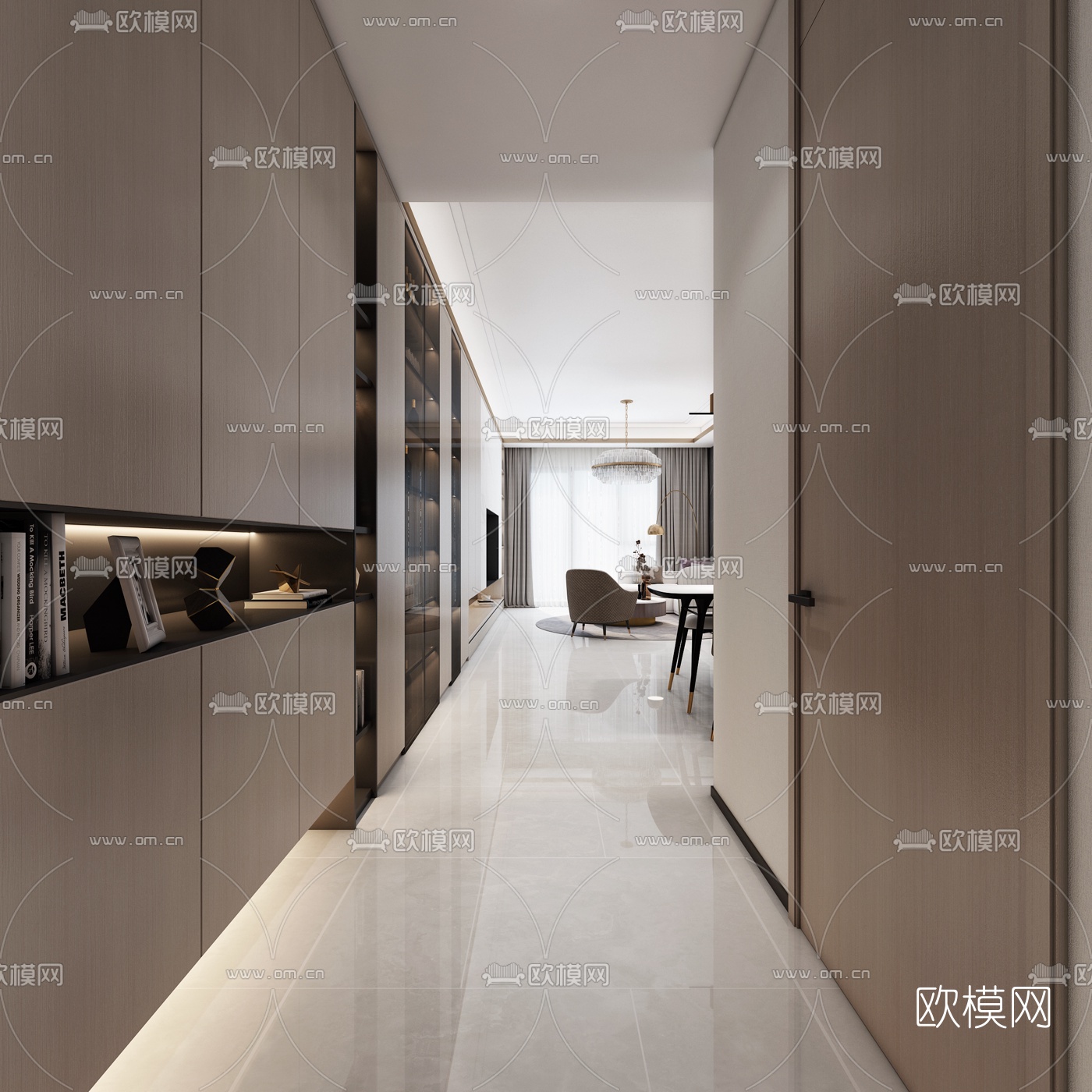 现代客餐厅免费3d模型