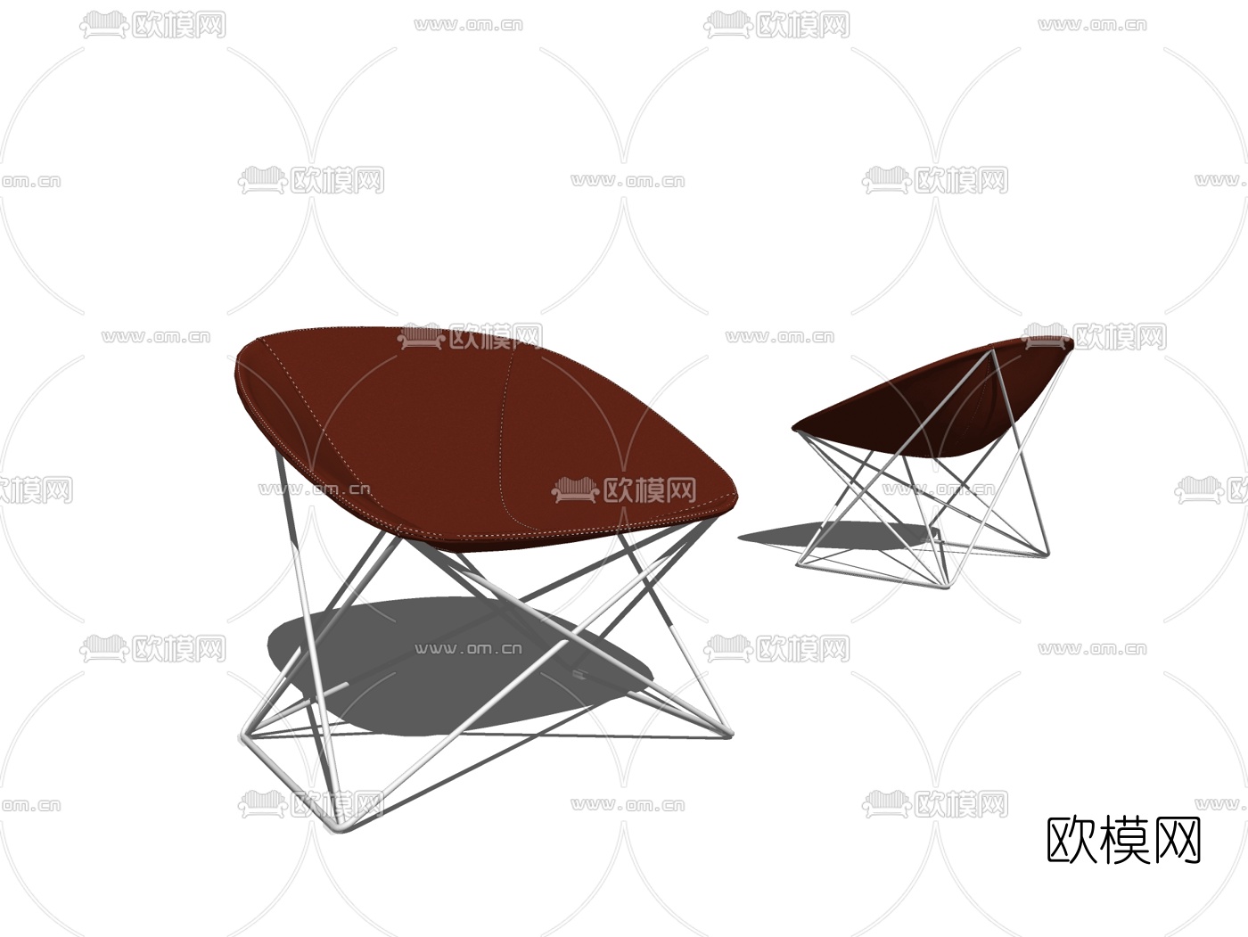 现代休闲椅su模型下载