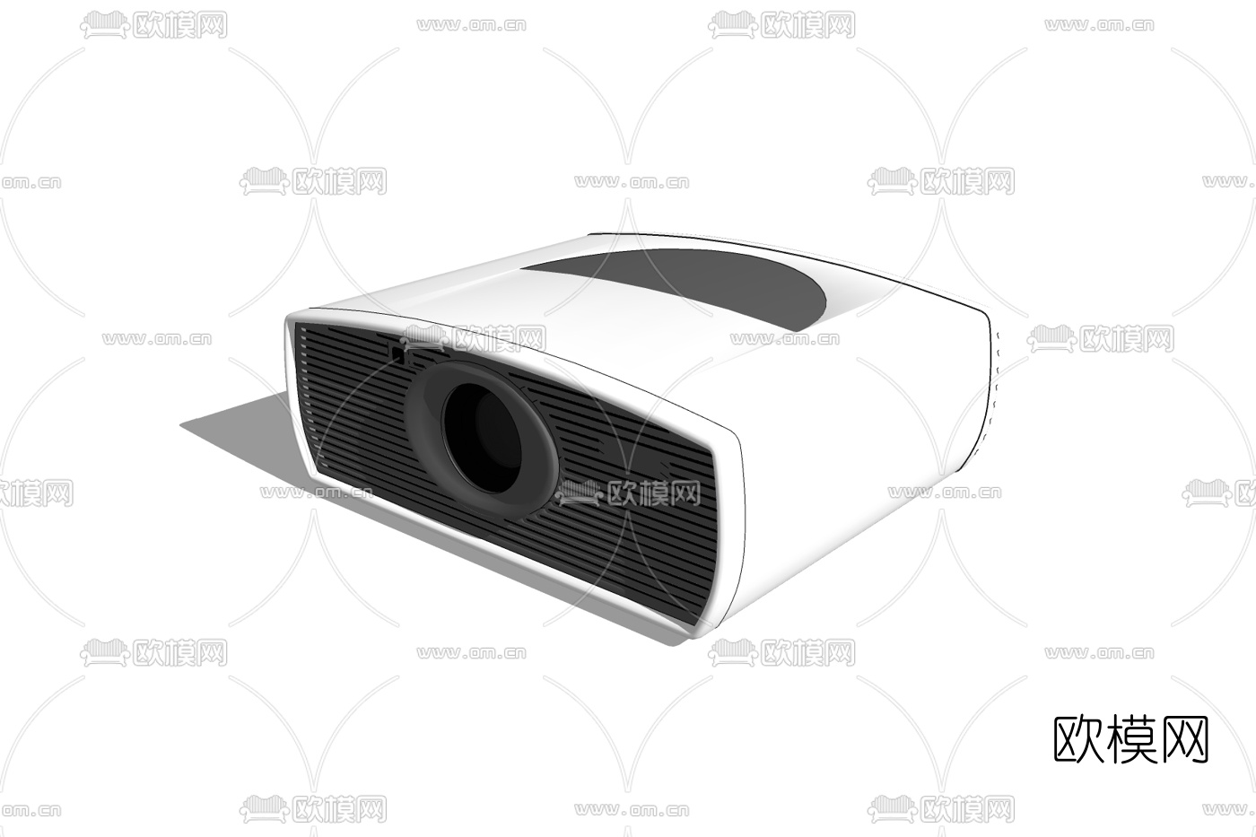 现代投影仪免费su模型下载