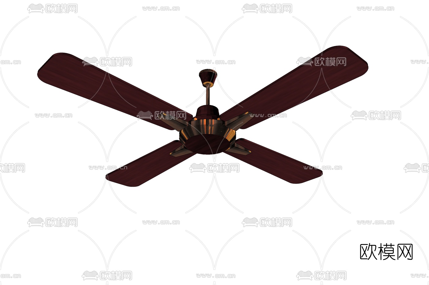 现代吊扇免费su模型下载