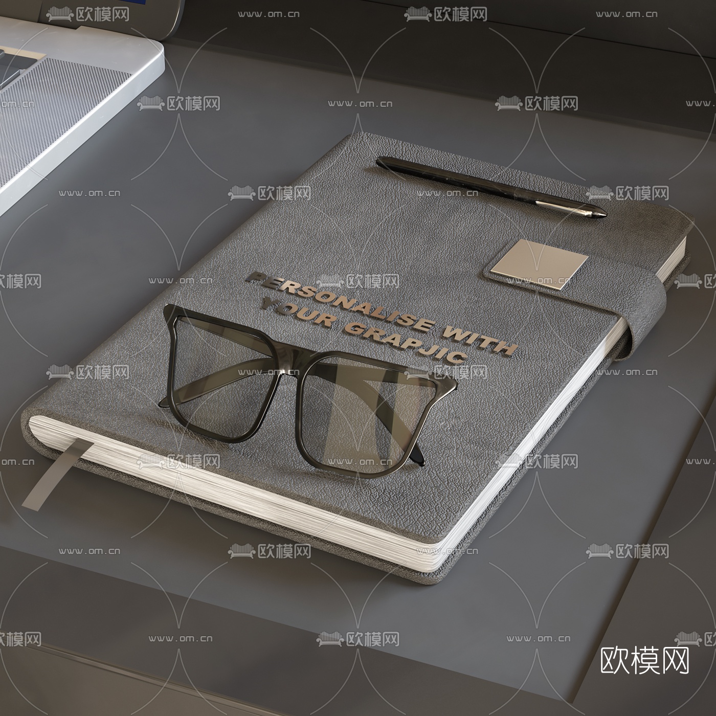 现代书桌椅电脑桌3d模型