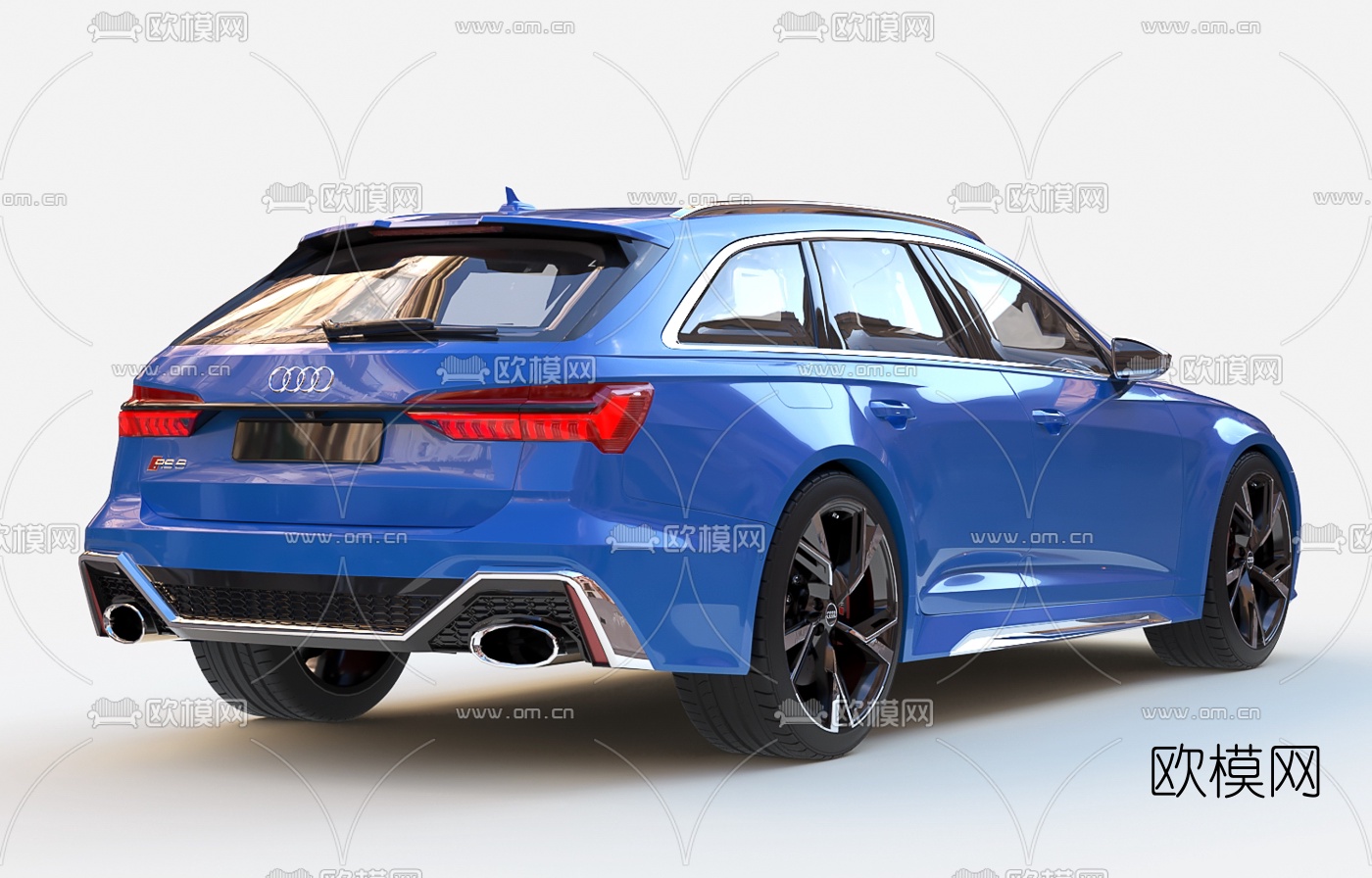 现代奥迪汽车3d模型